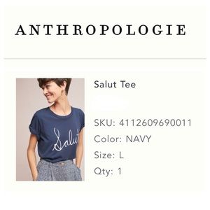 T.La Salut Tee, L (navy)